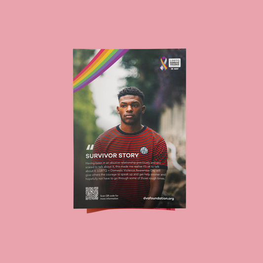 LGBTQ DVA Day Survivor Story Poster