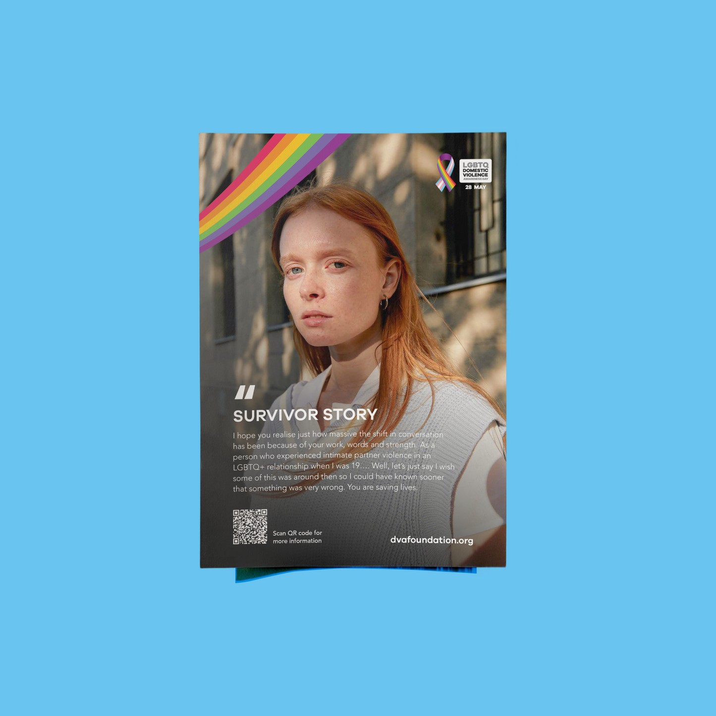 LGBTQ DVA Day Survivor Story Poster