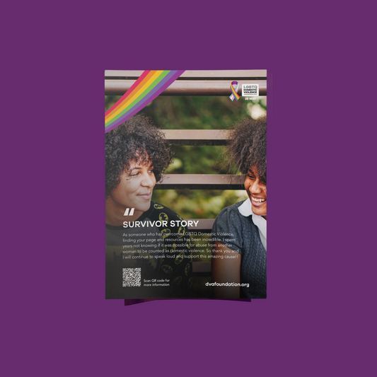 LGBTQ DVA Day Survivor Story Poster