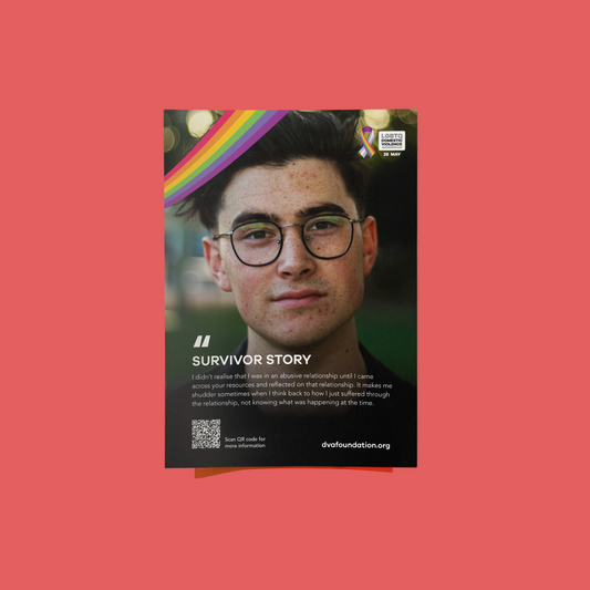 LGBTQ DVA Day Survivor Story Poster