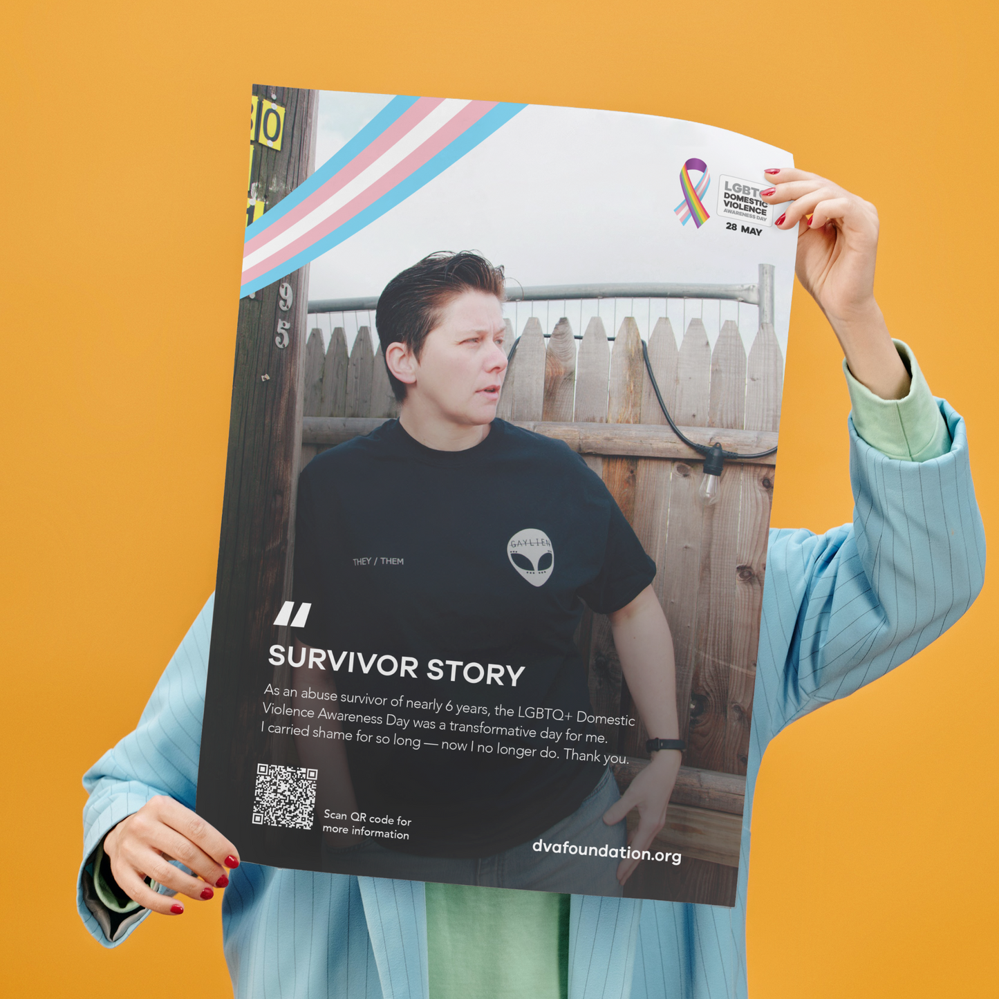 LGBTQ DVA Day Survivor Story Poster