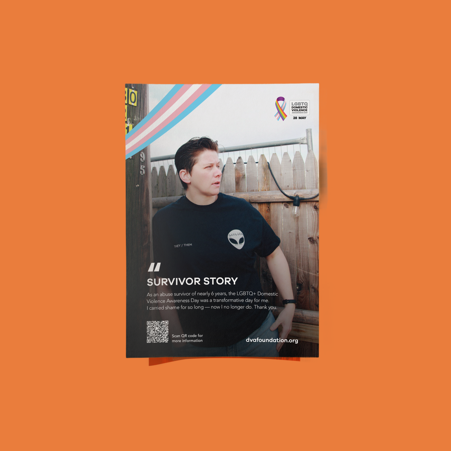 LGBTQ DVA Day Survivor Story Poster